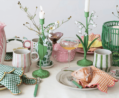 Pink Stoneware Cabbage Shaped Baker - Veranda Cafe & Mercantile