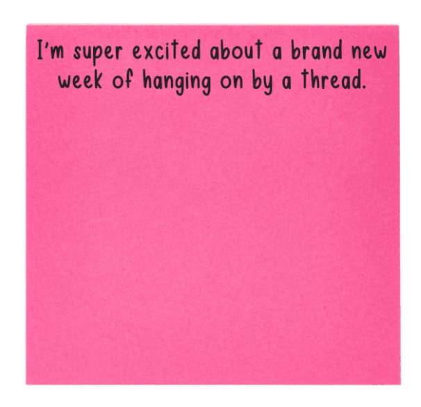 Pretty Excited Sticky Notes - Veranda Cafe & Mercantile