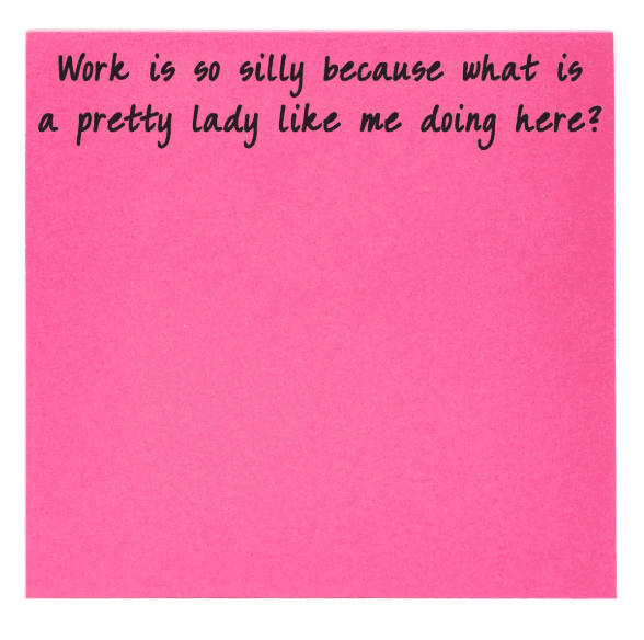Pretty Lady Sticky Notes - Veranda Cafe & Mercantile