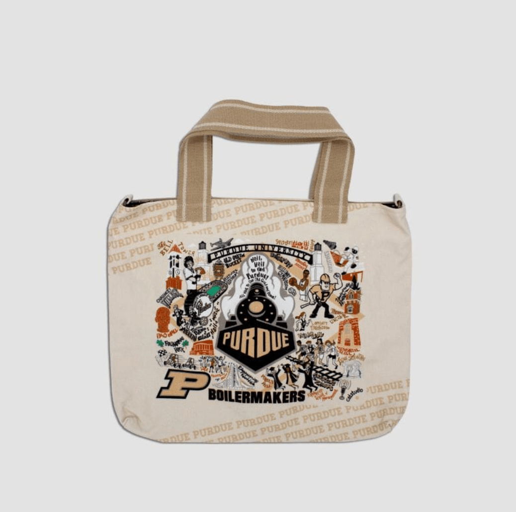 Purdue University Collegiate Tote Bag - Veranda Cafe & Mercantile