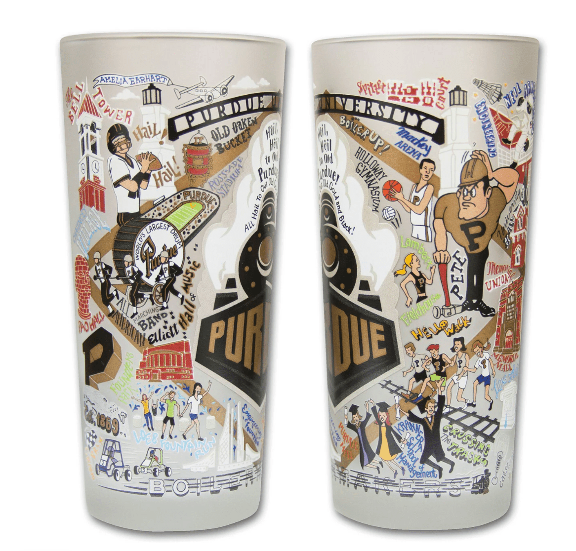 Purdue University Drinking Glass Set - Veranda Cafe & Mercantile