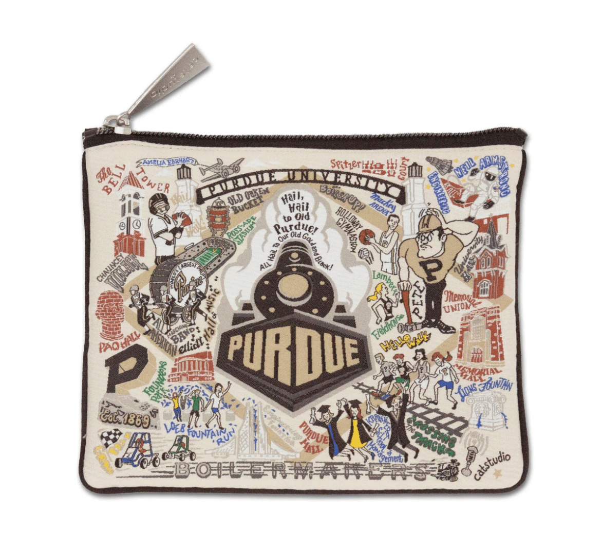 Purdue University Zip Pouch - Veranda Cafe & Mercantile