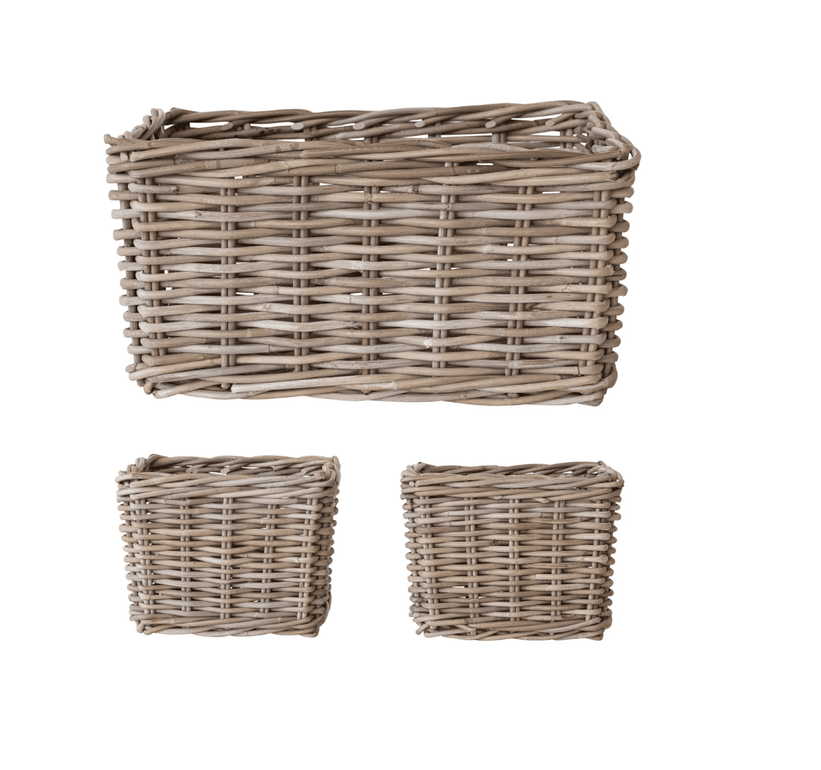 Rattan Basket - Veranda Cafe & Mercantile