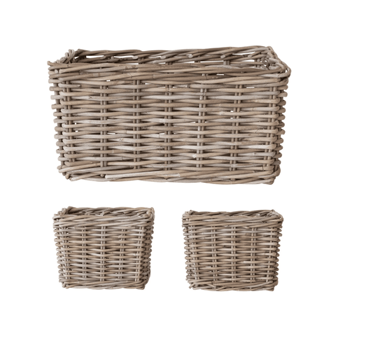 Rattan Basket - Veranda Cafe & Mercantile