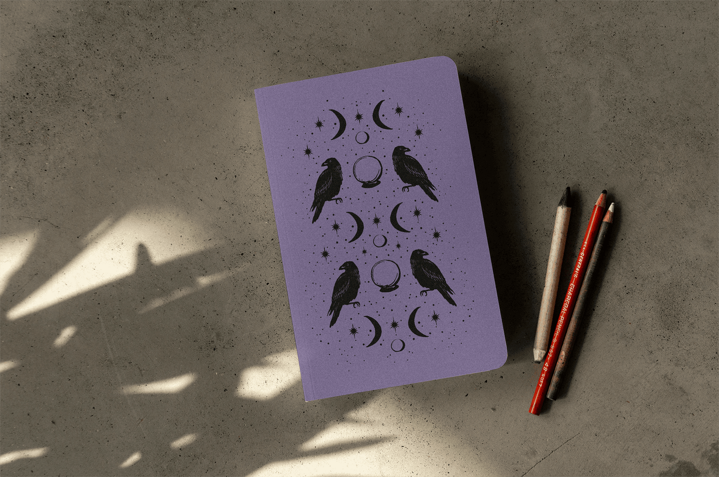 Raven of Fortune Layflat Journal Notebook - Veranda Cafe & Mercantile