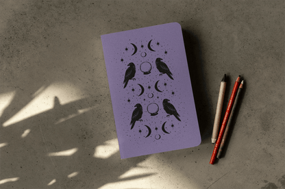 Raven of Fortune Layflat Journal Notebook - Veranda Cafe & Mercantile