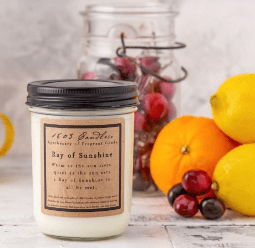 Ray of Sunshine Soy Candle - Veranda Cafe & Mercantile