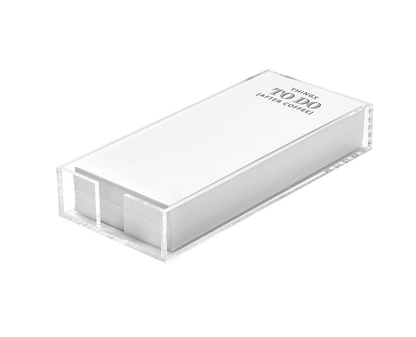 Rectangle Notepaper with Acrylic Tray - Things To Do (After Coffee) - Veranda Cafe & Mercantile