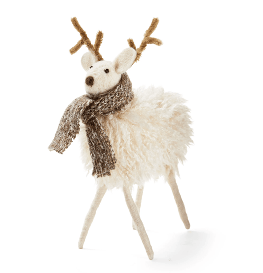 Reindeer With Scarf - Large - Veranda Cafe & Mercantile