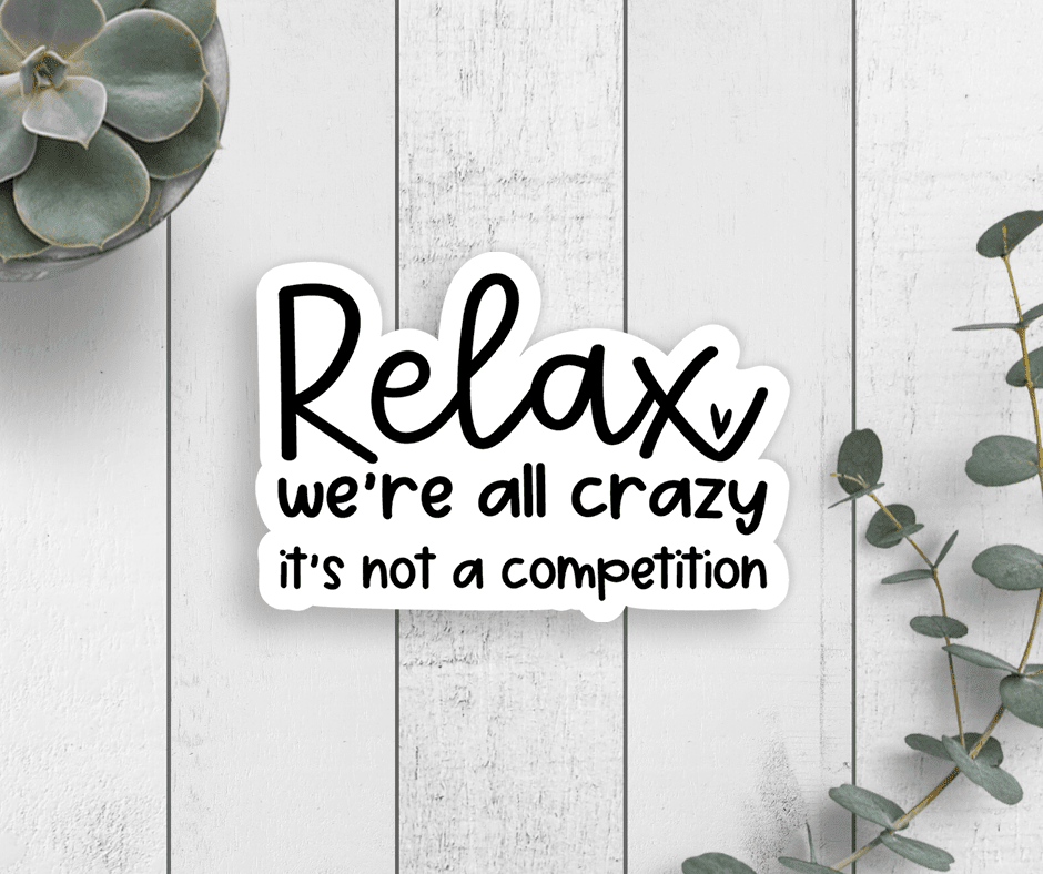 Relax Vinyl Sticker - Veranda Cafe & Mercantile