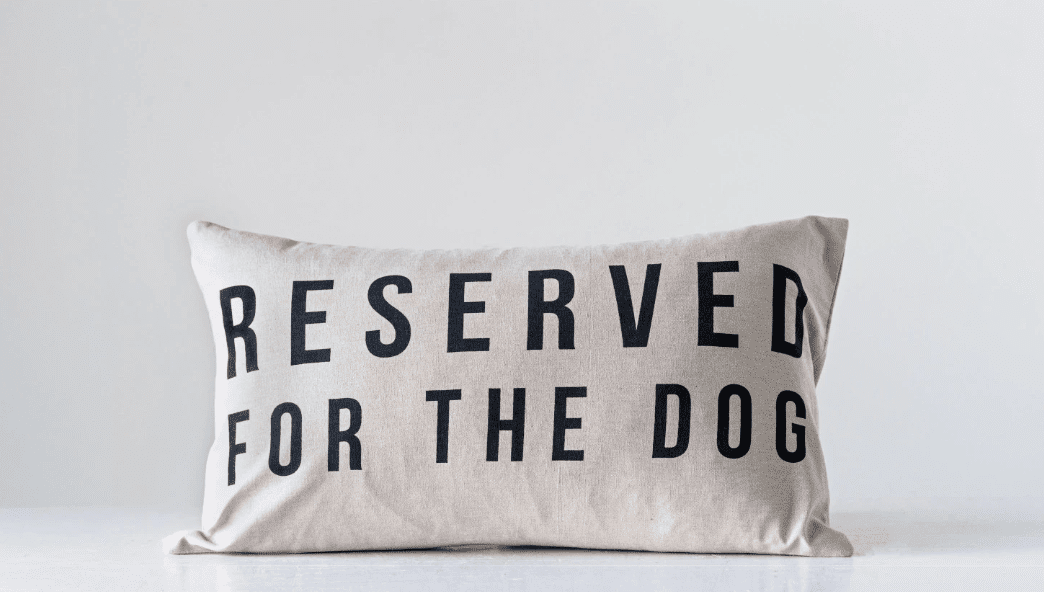 Reserved For The Dog Lumbar Pillow - Veranda Cafe & Mercantile