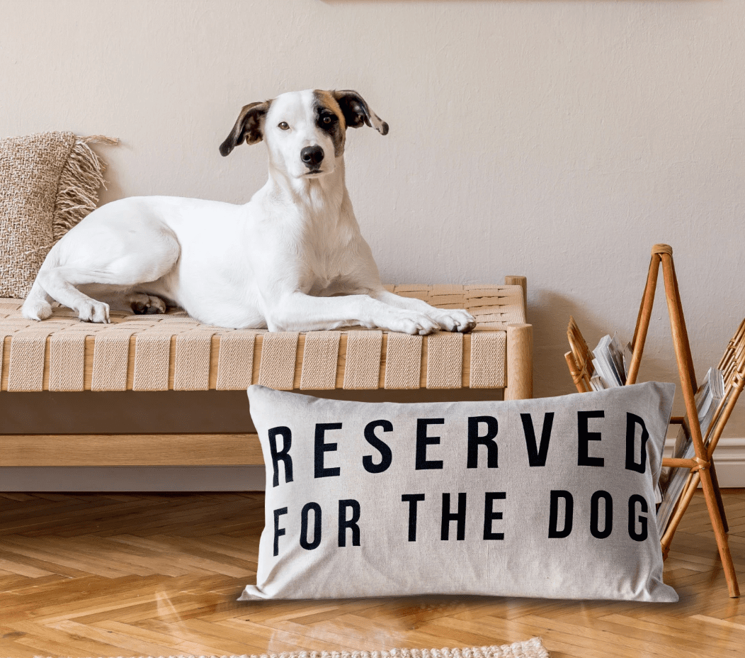 Reserved For The Dog Lumbar Pillow - Veranda Cafe & Mercantile