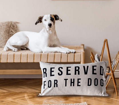 Reserved For The Dog Lumbar Pillow - Veranda Cafe & Mercantile