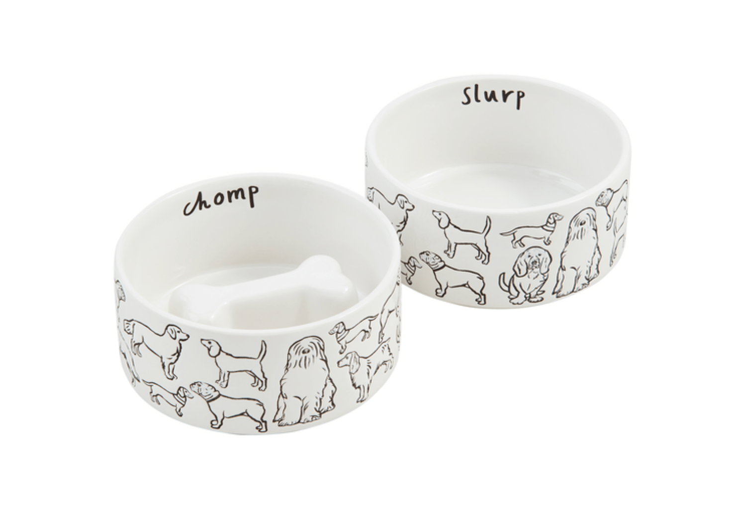 Resist Dog Bowls - Veranda Cafe & Mercantile