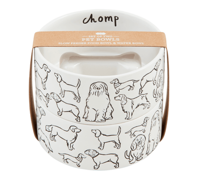 Resist Dog Bowls - Veranda Cafe & Mercantile