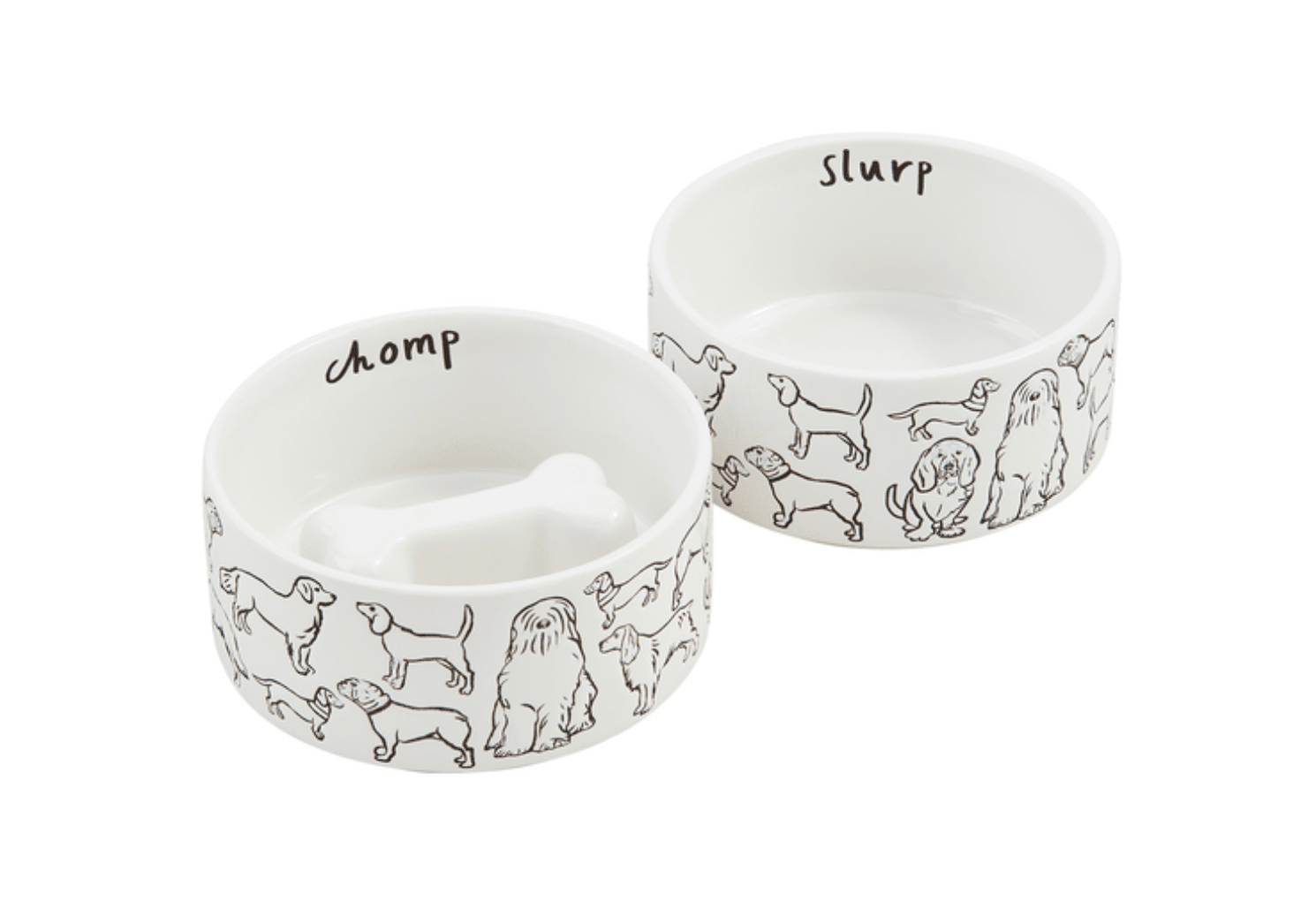 Resist Dog Bowls - Veranda Cafe & Mercantile