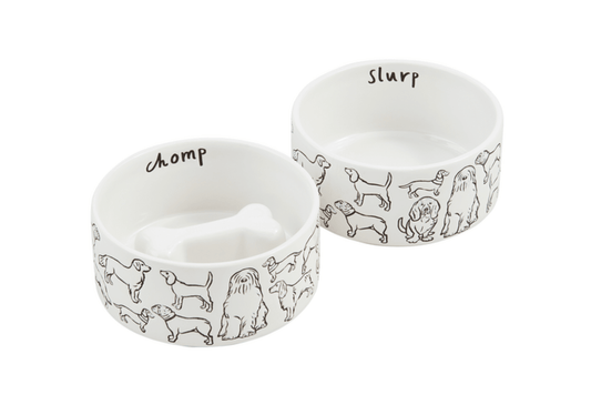 Resist Dog Bowls - Veranda Cafe & Mercantile