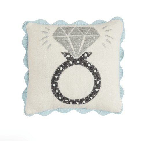 Ring Mini Wedding Felt Pillow - Veranda Cafe & Mercantile