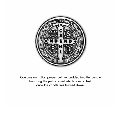 Saint Benedict Candle - Veranda Cafe & Mercantile