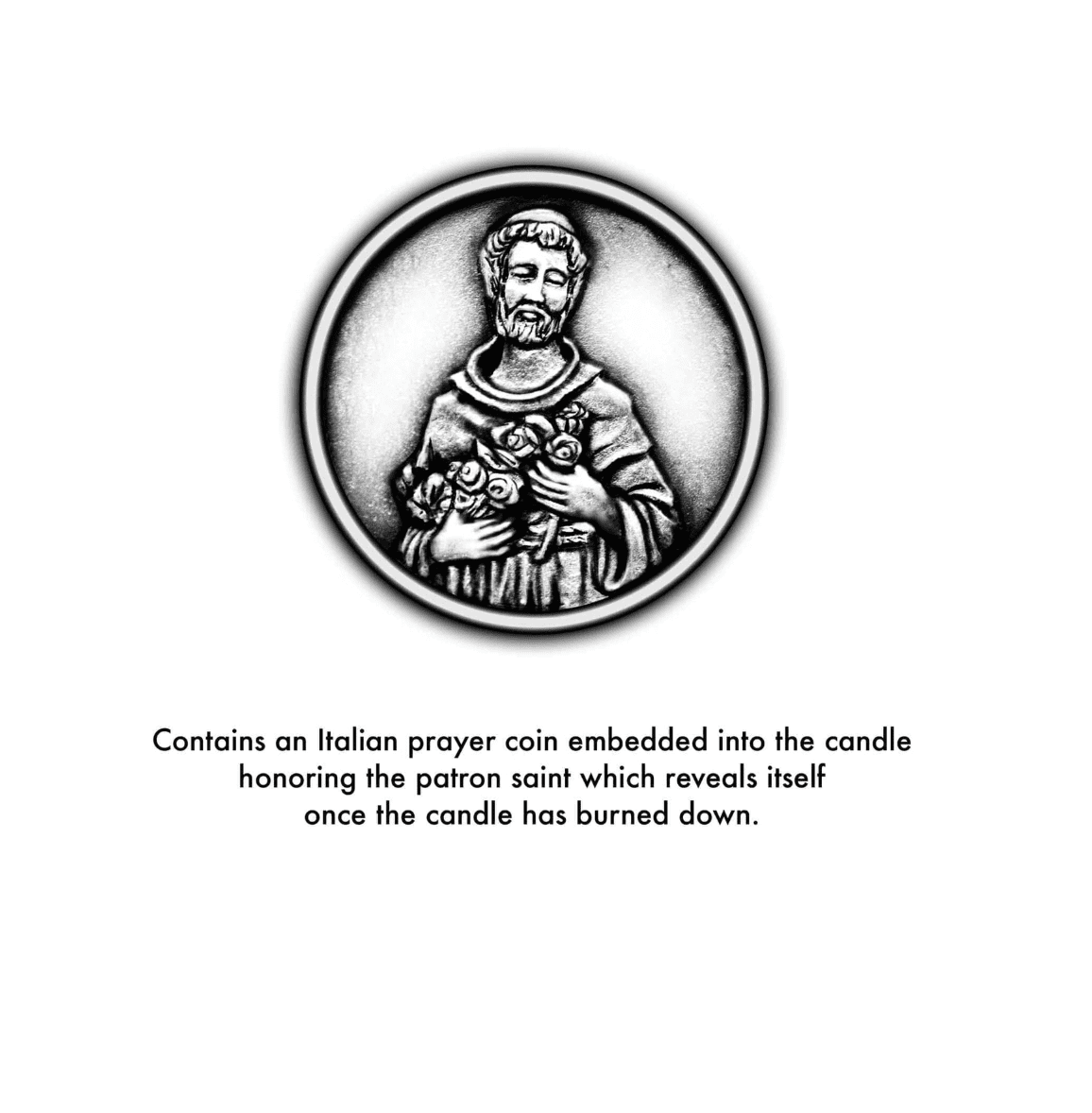 Saint Francis of Assisi Candle - Veranda Cafe & Mercantile