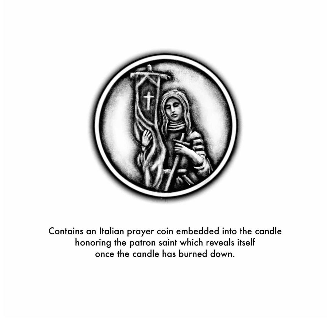 Saint Joan of Arc Candle - Veranda Cafe & Mercantile