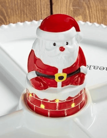 Santa Chimney Musical Light Up Sitter - Veranda Cafe & Mercantile