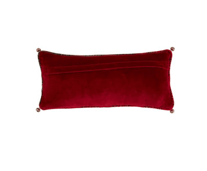 Santa Paws Dog Jingle Hooked Pillow - Veranda Cafe & Mercantile