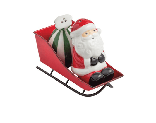 Santa Sleigh Salt & Pepper Set - Veranda Cafe & Mercantile