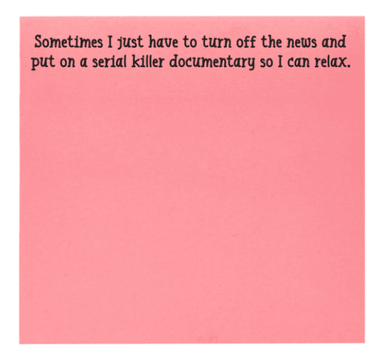 Serial Killer Doc Sticky Notes - Veranda Cafe & Mercantile