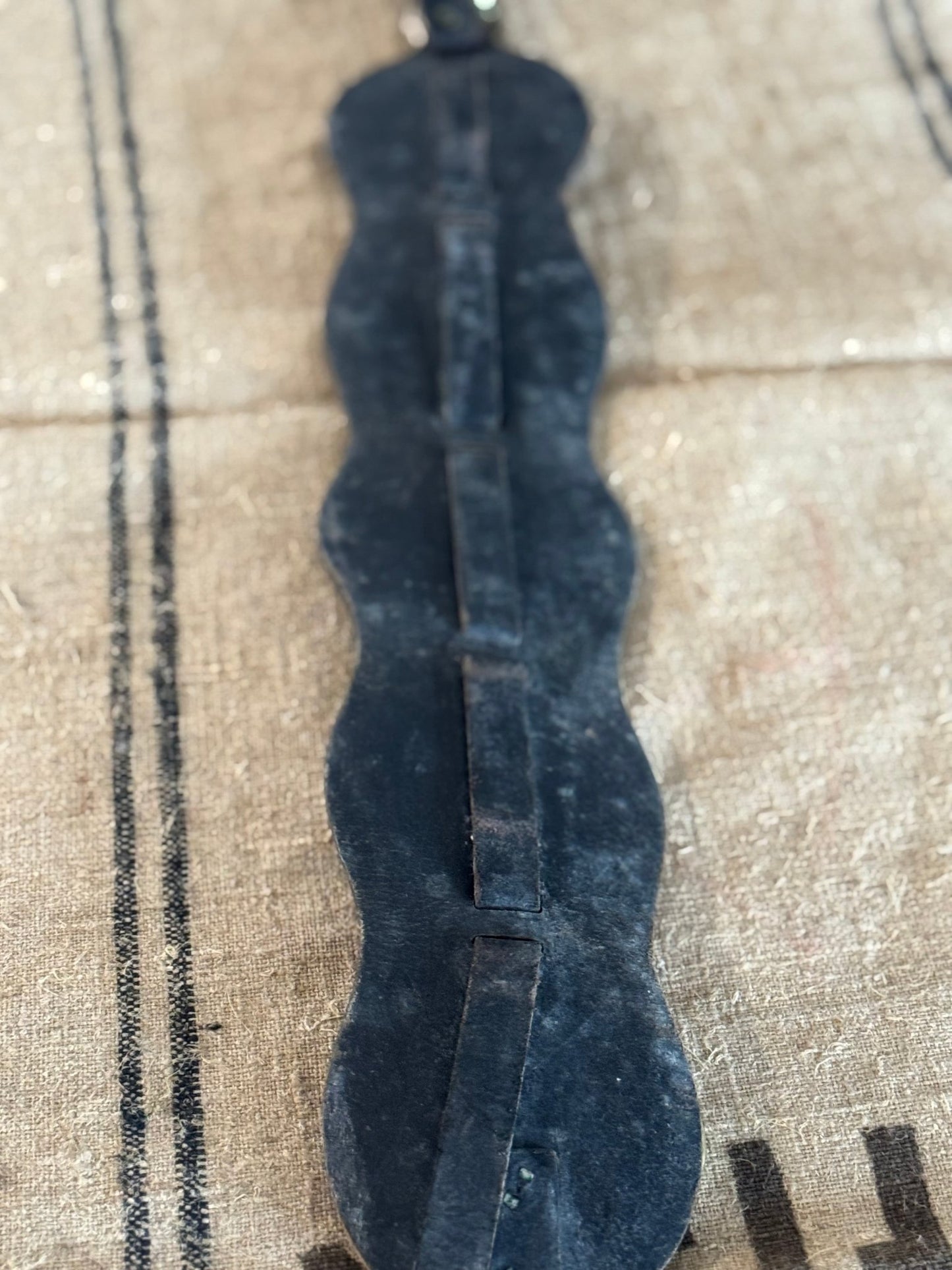 Set of Five Vintage Horse Brasses on Leather Strap - Veranda Cafe & Mercantile