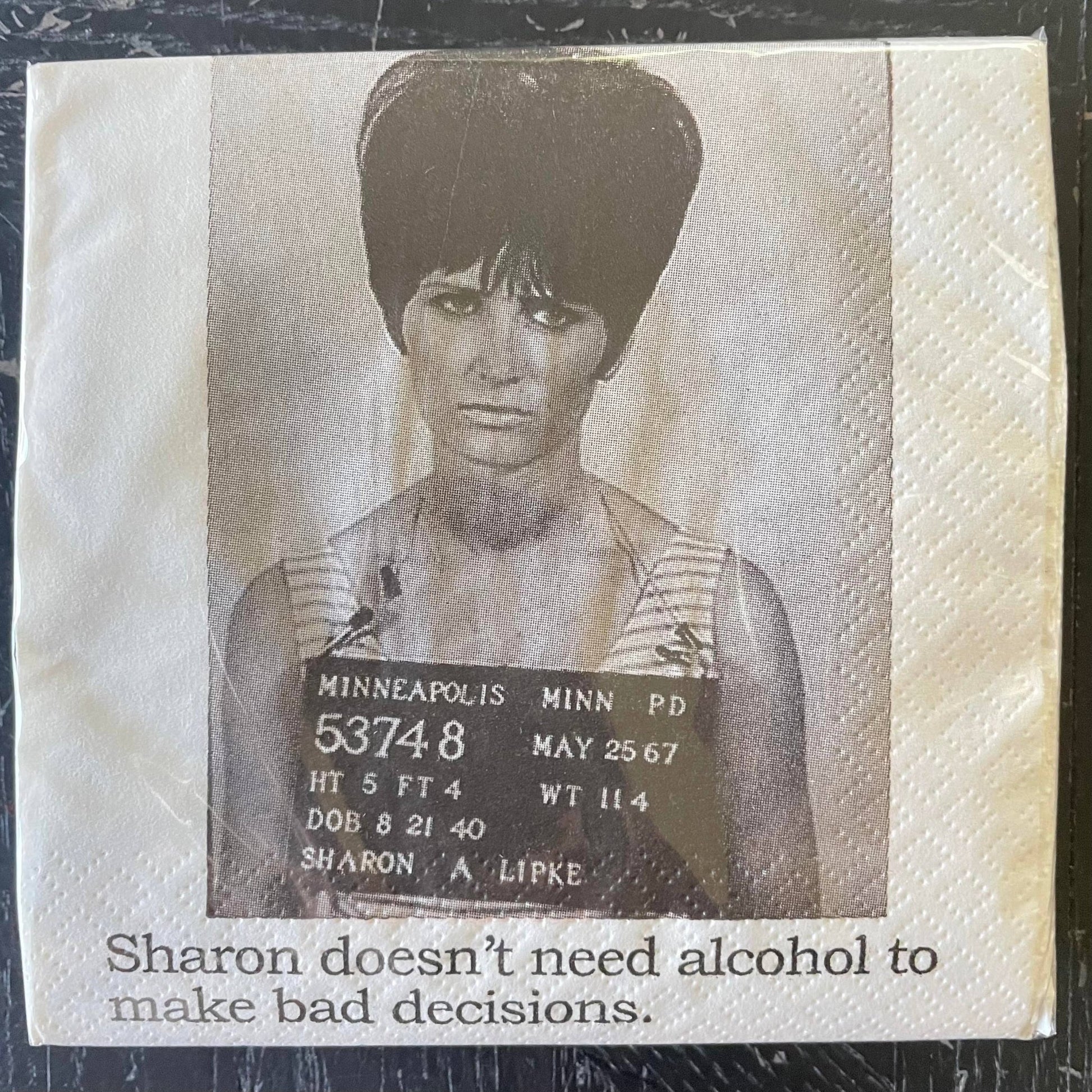 Sharon doesn't need alcohol Cocktail Napkins - Veranda Cafe & Mercantile