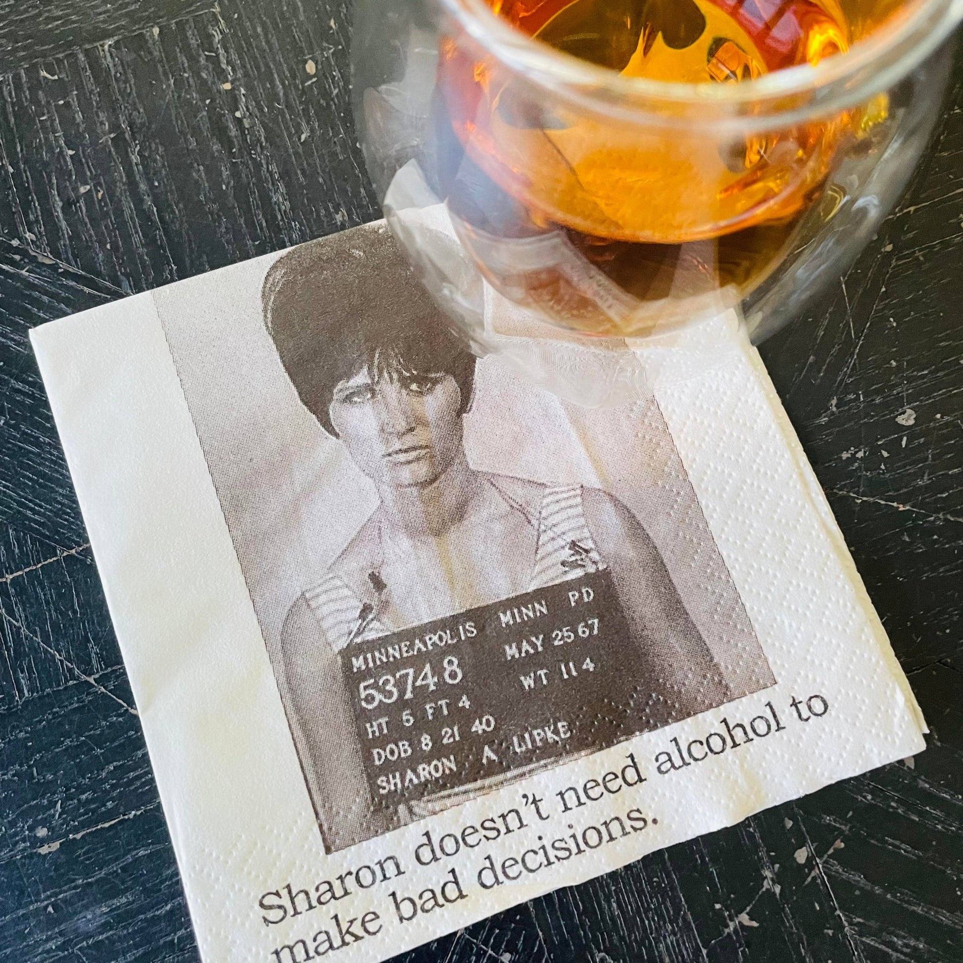 Sharon doesn't need alcohol Cocktail Napkins - Veranda Cafe & Mercantile