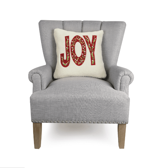 Sherpa Joy Embroidered Pillow - Veranda Cafe & Mercantile