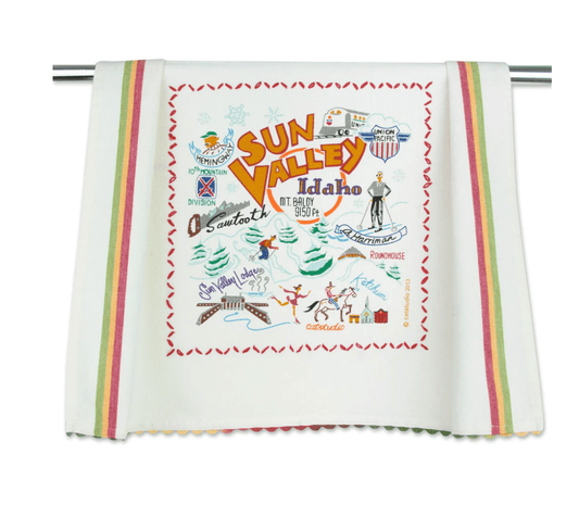 Ski Sun Valley Dish Towel - Veranda Cafe & Mercantile