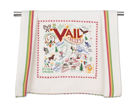 Ski Vail Dish Towel - Veranda Cafe & Mercantile