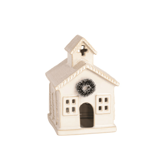 Small Ceramic Church Sitter - Veranda Cafe & Mercantile