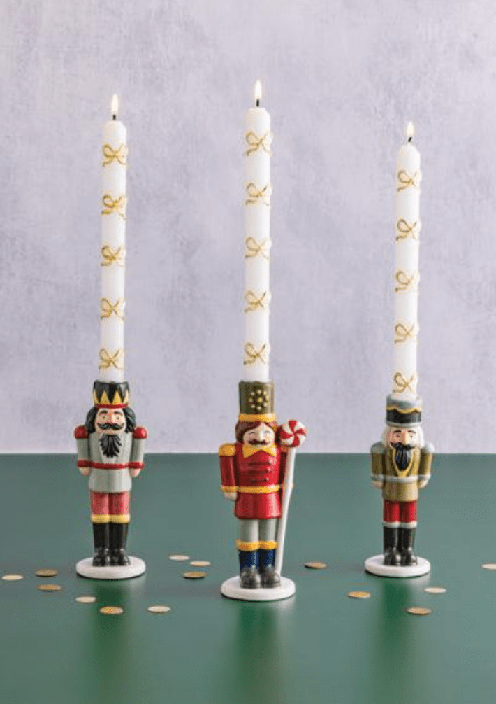 Small Nutcracker Taper Holder - Veranda Cafe & Mercantile