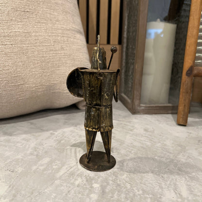 Small Vintage - Style Metal Knight Figurine - Veranda Cafe & Mercantile