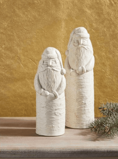 Small White Christmas Santa Sitter - Veranda Cafe & Mercantile