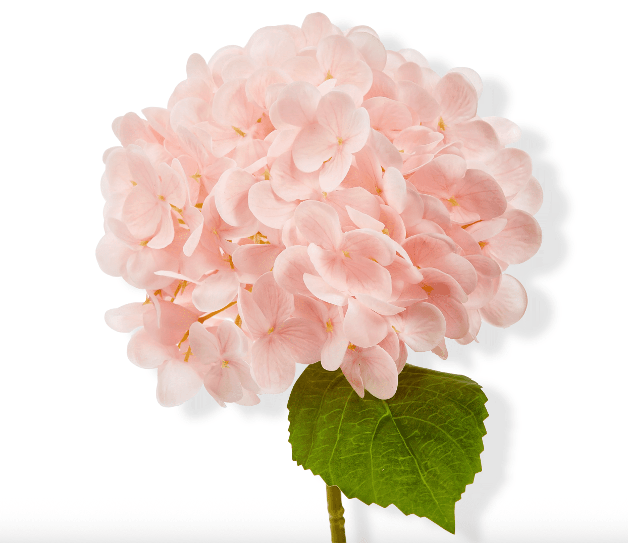 Soft Touch Faux Hydrangea Stem - Pink - Veranda Cafe & Mercantile