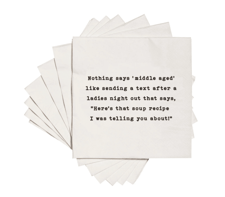 Soup Recipe Napkins - Veranda Cafe & Mercantile