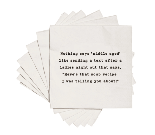 Soup Recipe Napkins - Veranda Cafe & Mercantile