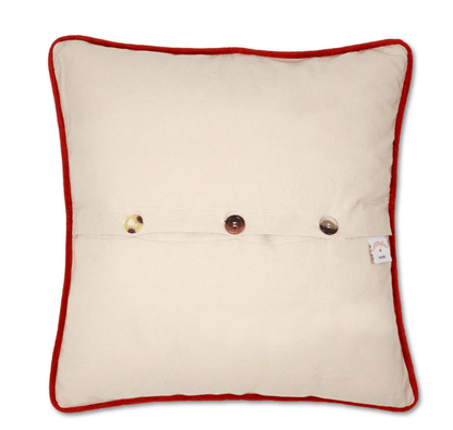 South Pole Hand - Embroidered Pillow - Veranda Cafe & Mercantile