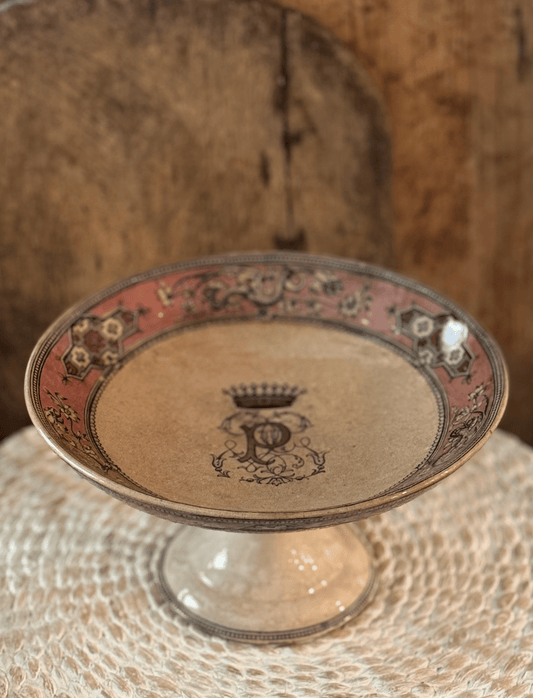 Stained BPC Dragon compotier - Veranda Cafe & Mercantile