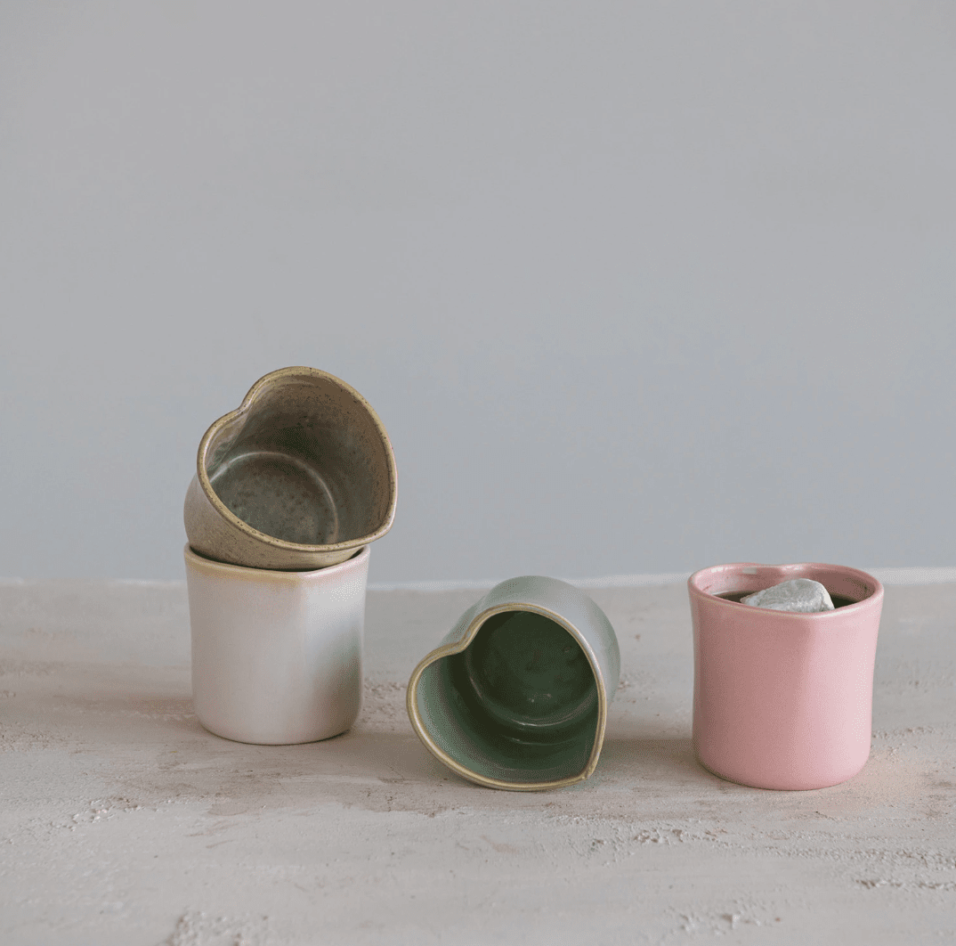 Stoneware Handle - less Mug - Veranda Cafe & Mercantile