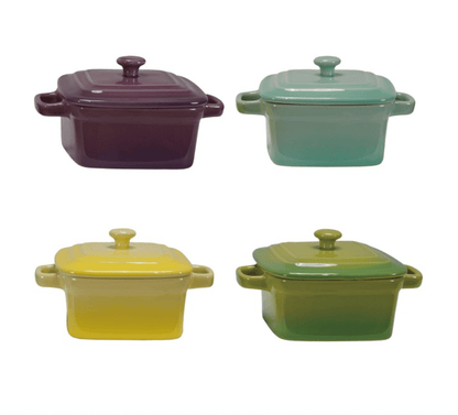 Stoneware Mini Baker with Lid - Veranda Cafe & Mercantile