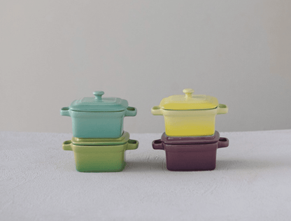 Stoneware Mini Baker with Lid - Veranda Cafe & Mercantile