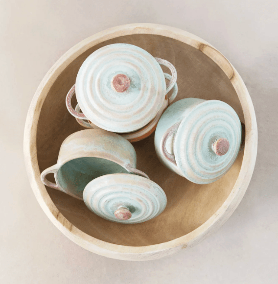 Stoneware Mini Baker with Reactive Glaze - Veranda Cafe & Mercantile
