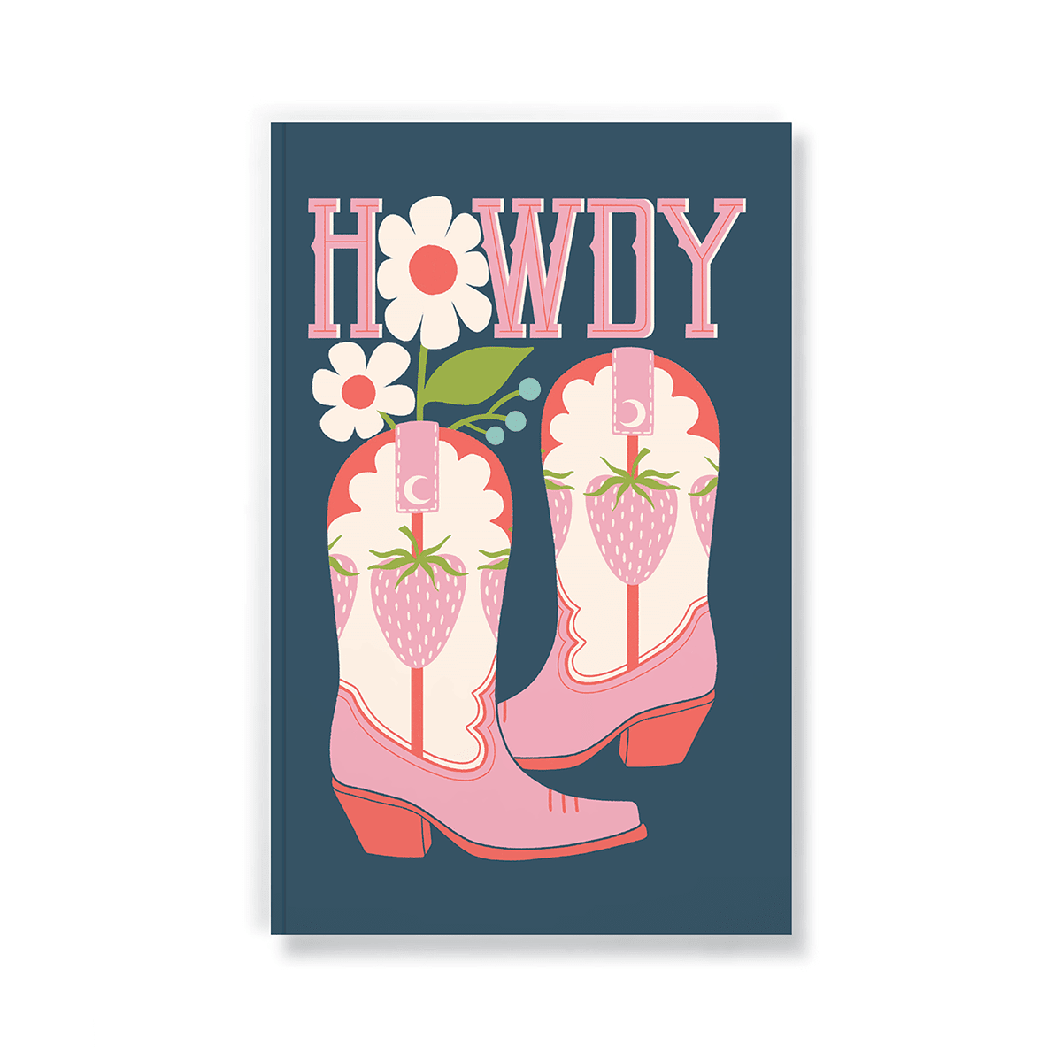 Strawberry Boots Classic Layflat Notebook - Veranda Cafe & Mercantile