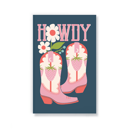Strawberry Boots Classic Layflat Notebook - Veranda Cafe & Mercantile